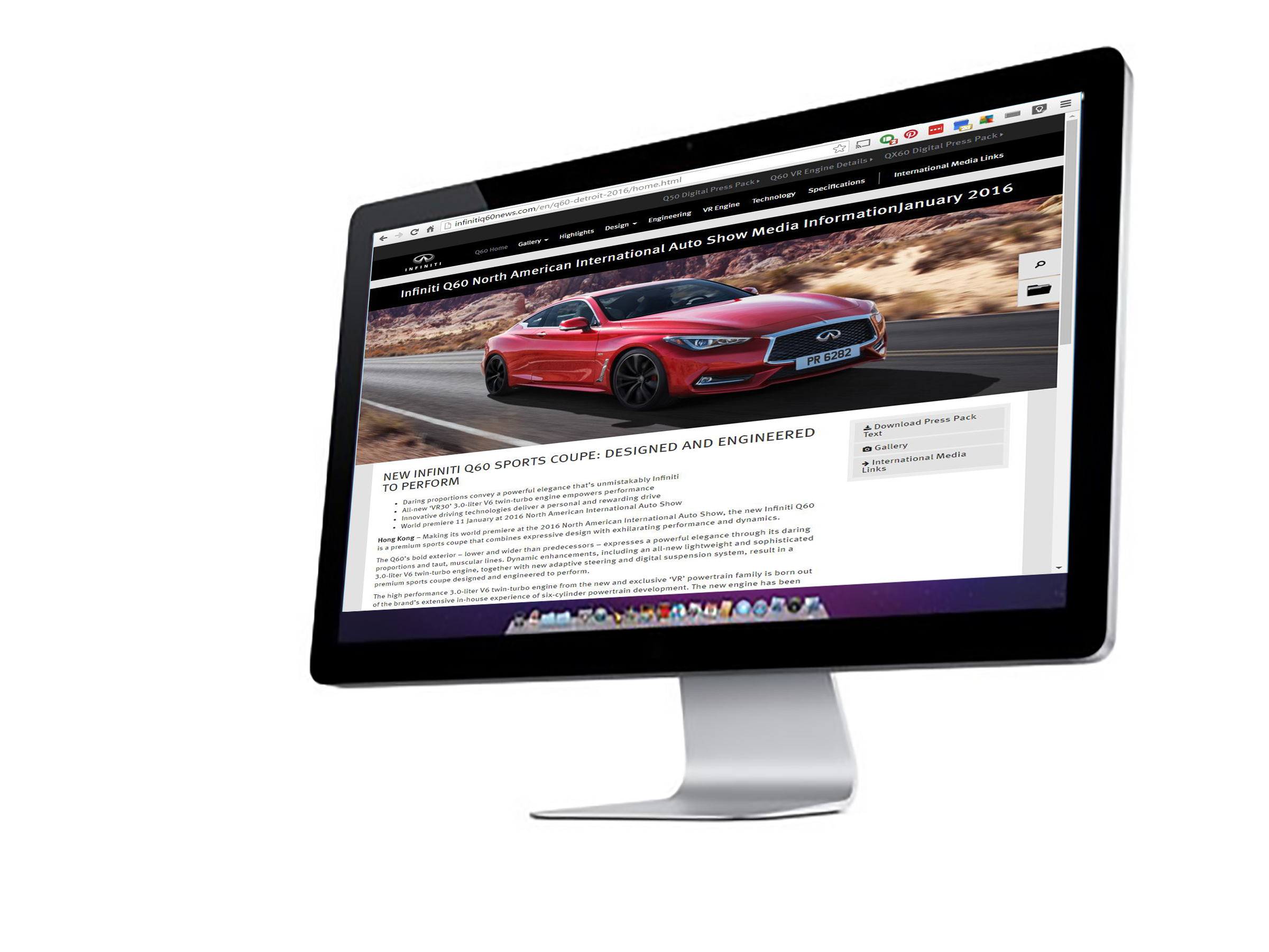 Infiniti media site